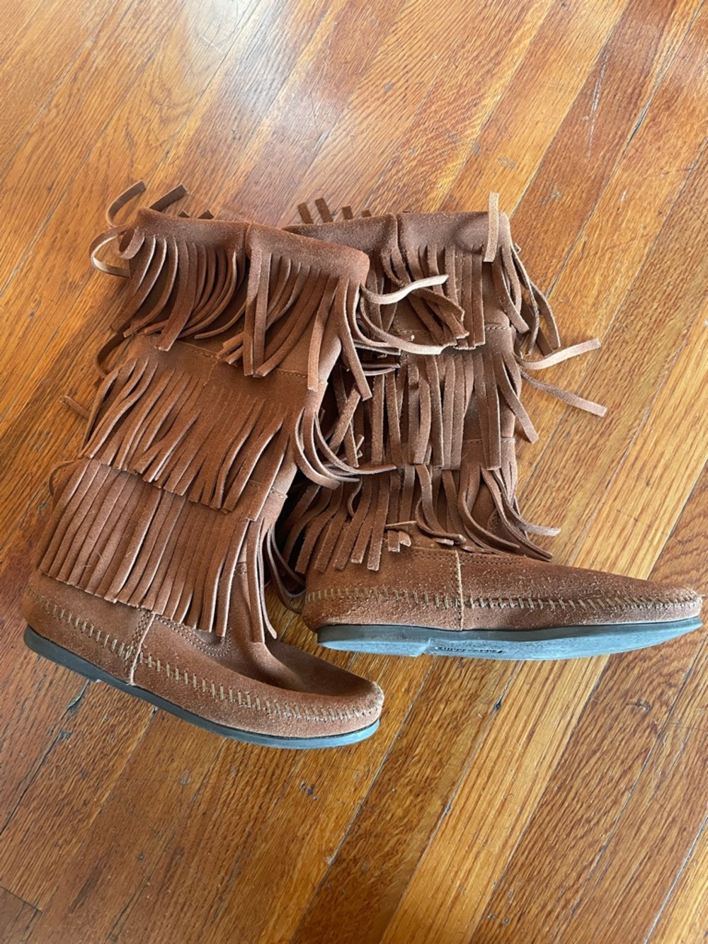Fringe Moccasin Boots